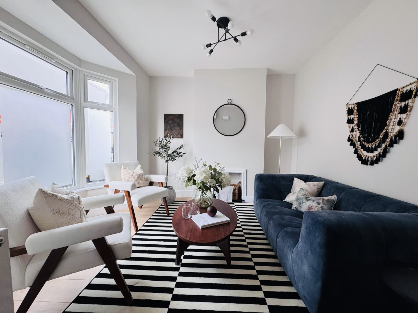 Staged living room