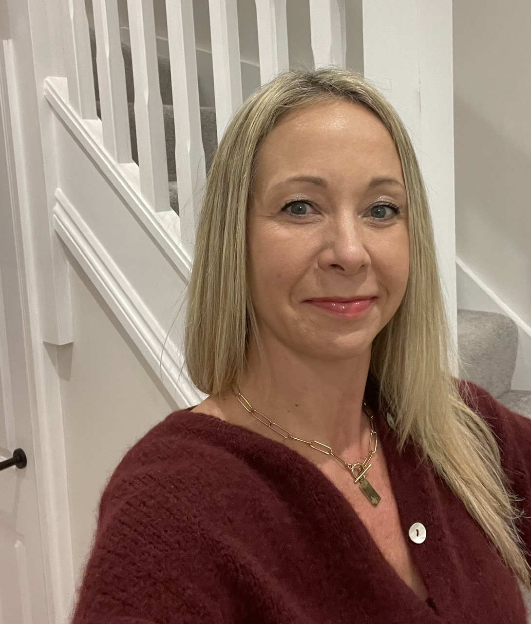 Anna Cooney on-site in a distressed property before renovation
