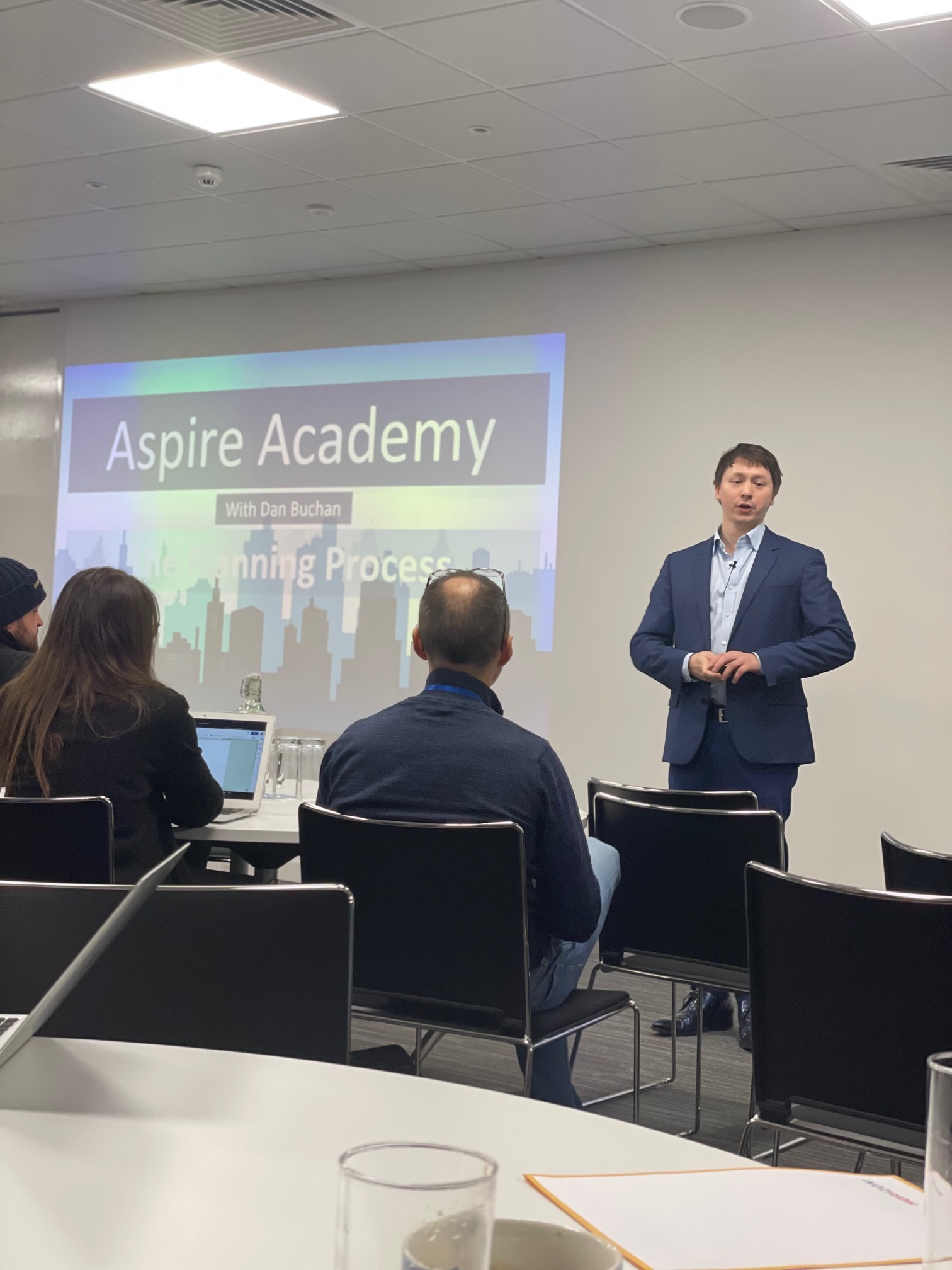 Anna at an Aspire Education training session