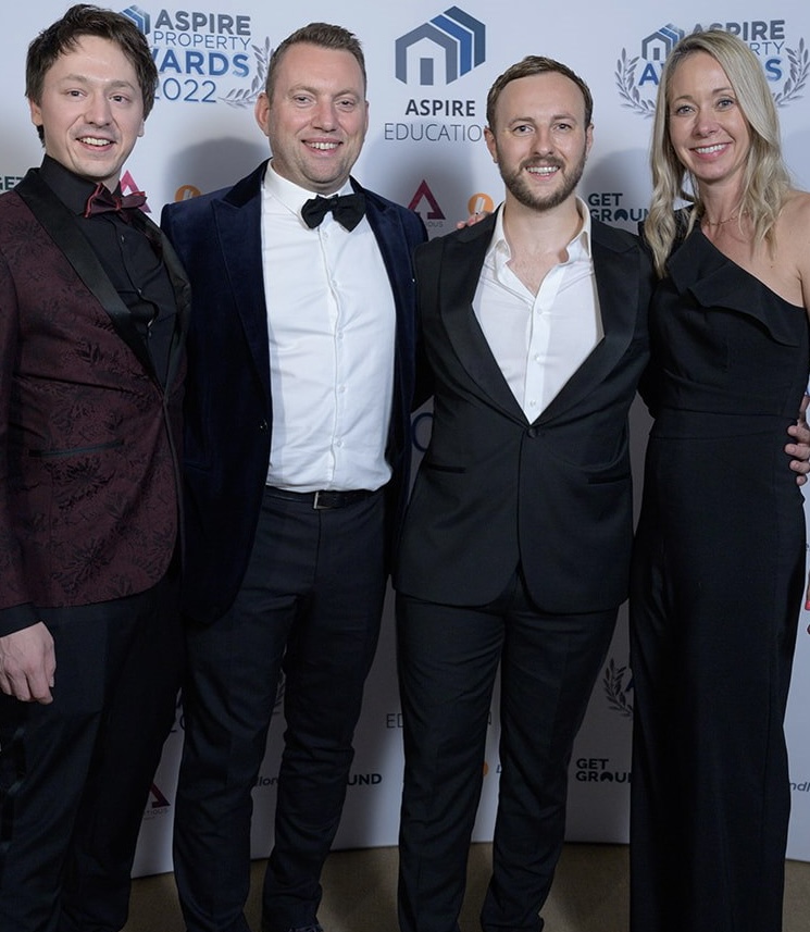 Anna Cooney with colleagues at the Aspire Property Awards